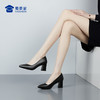【粗跟女款工装皮鞋】3cm/5cm/7cm跟高职业通勤女鞋粗跟休闲女士单鞋 商品缩略图7