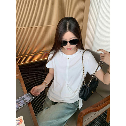 <曾小咸推荐>4.19现货秒杀 ！微信超特价！韩系不规则下摆短袖 日常139.99 立减80 秒杀59.99！！ 商品图1