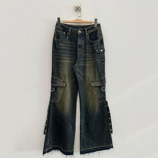 Z1 阔腿多袋水洗牛仔喇叭裤41015 冬季 944020020321 商品图0