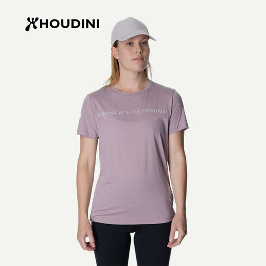 HOUDINI胡丁尼 Tree Message Tee 树语女户外凉爽印花天丝短袖T恤 840046/131024 商品图6