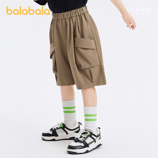 巴拉巴拉童装儿童中裤男童工装裤子2025夏季新款凉感 商品图1