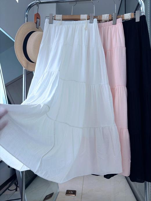 代工厂出！桃花皱半身裙常规款  26Y04084- 商品图7