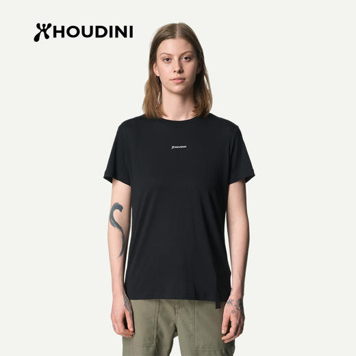 HOUDINI胡丁尼 Tree Message Tee 树语女户外凉爽印花天丝短袖T恤 840046/131024 商品图13
