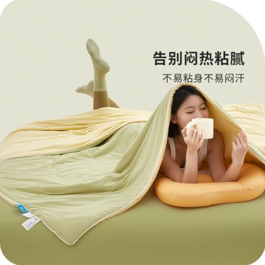 【西域楼兰·2026蚕丝冰皮夏凉被】 聚酰胺凉感面料+桑蚕丝 更加透气柔软！ 凉感值高达0.4 可水洗机洗，不褪色，不结团，不起球  商品图3