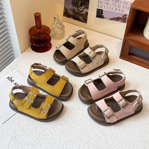儿童时尚包头凉鞋 夏季新款儿童罗马凉鞋软底防滑凉鞋 商品图9
