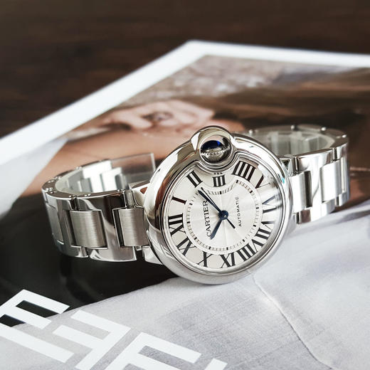 【95新】CARTIER 卡地亚W6920071自动机械机芯33MM（女款）蓝气球系列精钢130426AK15 商品图4