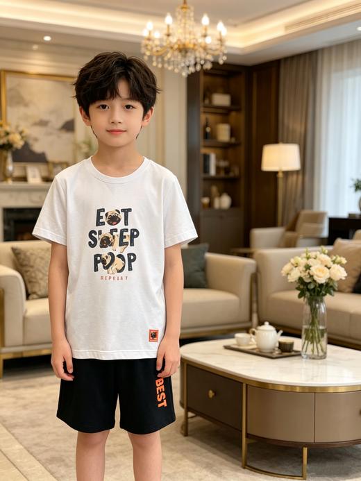 【COOL凉感汪星人】】SCHIESSER德国舒雅男童莫代尔 吸湿速干家居套装3B/22448H 商品图1