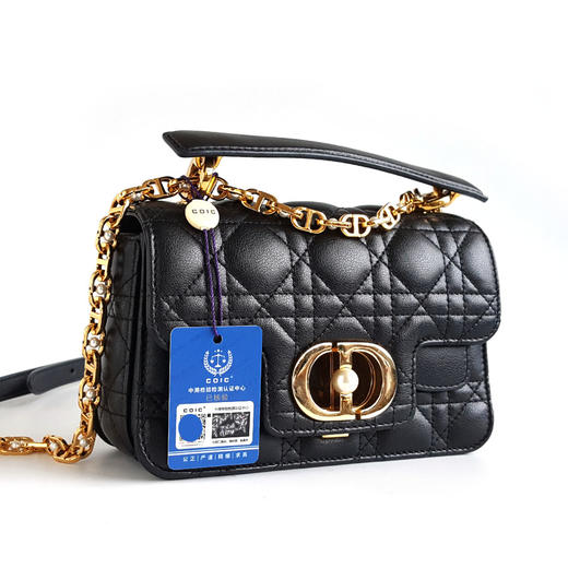 【95新】Dior迪奥Jolie系列黑色金扣迷你mini Jolie珍珠链条单肩包女士150426AK04 商品图2