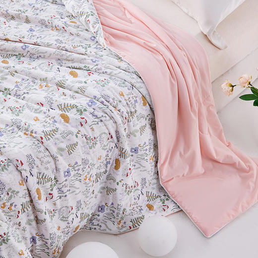 【西域楼兰·2026蚕丝冰皮夏凉被】 印花凉感被 婴幼儿A类面料0甲醛0荧光剂0芳香胺 锦氨凉感面料比常规纤维更加透气柔软 商品图4