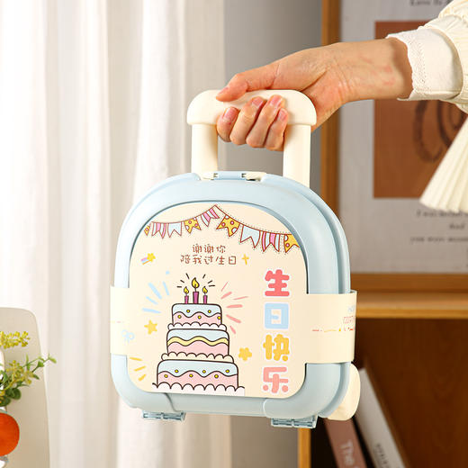 【顺滑不卡顿！加固耐用】儿童手提拉杆箱男生女生十周岁生日礼品盒宝宝满月周岁喜糖盒子。xb 商品图1