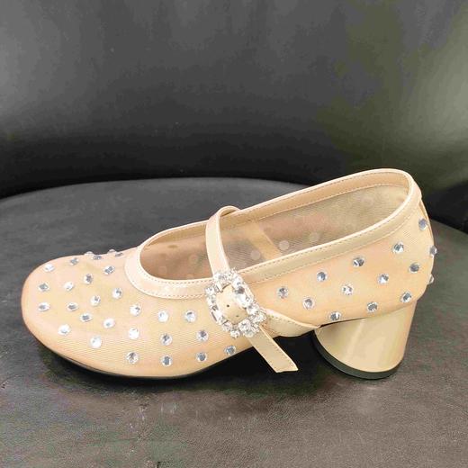 LFGJ X0420中粗跟纱网钻石玛丽珍 商品图1