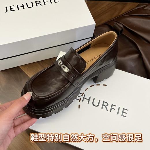 高品质‼️就这鞋型和风格打满分💯都不怕它骄傲！【复古擦色手抓牛皮厚底乐福鞋】质感高级好打理，越穿越有味道～看着就是非常高级的那种质感，脚感爆赞，好穿第一名💥 商品图2