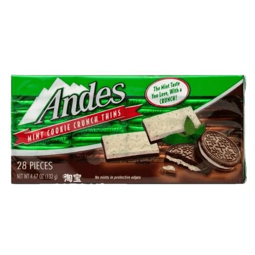 美国 安迪士Andes 薄荷味脆粒代可可脂巧克力制品132g 商品图0