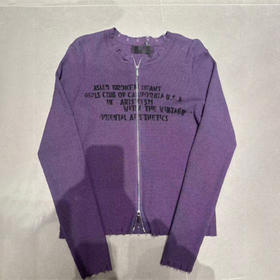 XCS搭破洞双拉链针织衫51203 冬季 683944206663