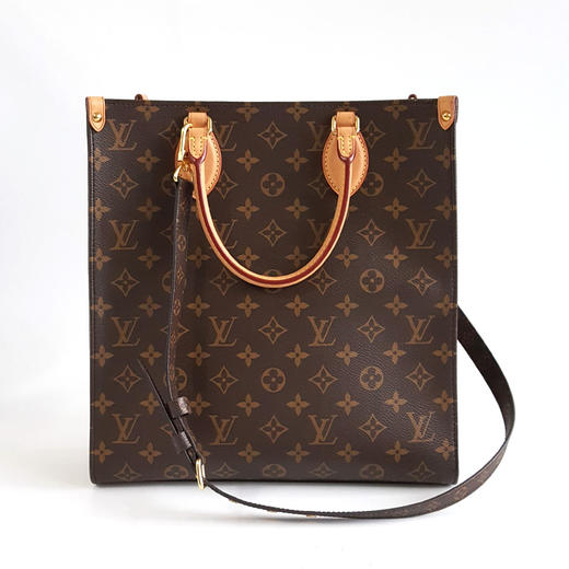 【95新】LV路易威登M45848中号老花Sac plat琴谱包手提单肩包女士140426AK10 商品图4