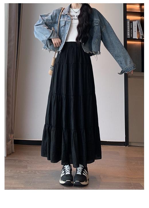 代工厂出！桃花皱半身裙常规款  26Y04084- 商品图5