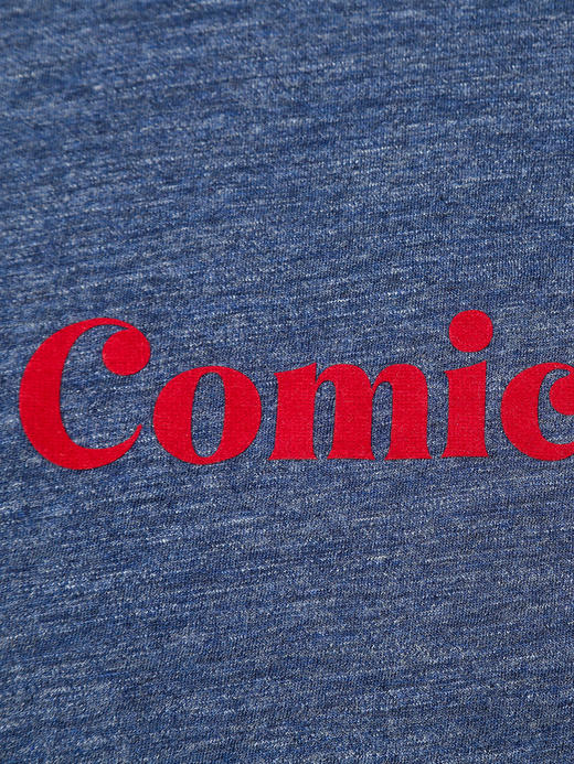 藏蓝色字母印花短袖 T 恤女 夏季简约圆领修身显瘦休闲百搭基础款上衣 商品图3