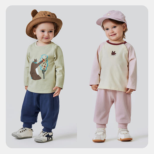 【PP裤】迷你巴拉男女童宝宝儿童裤子春季新品棉软舒适萌趣屁屁裤 商品图2