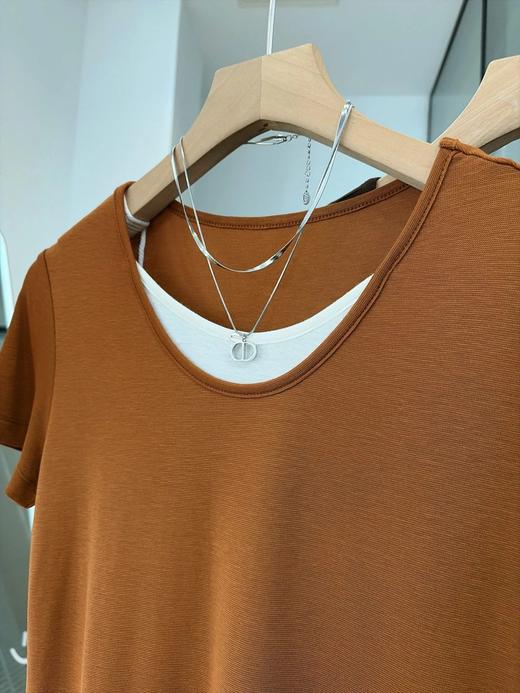 无补！品牌原单！显瘦假两件短袖 26G0402 商品图6