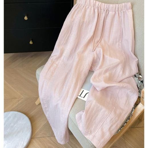 【松弛与奢级并存 天丝+亚麻】老钱风天丝亚麻九分裤&短裤 商品图4