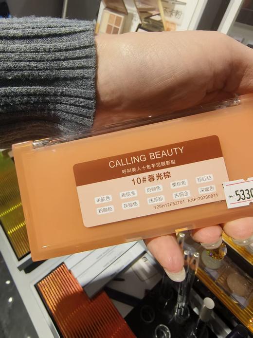 呼叫美人10色芋泥眼影 20#粉橘棕 10#幕光棕 商品图3