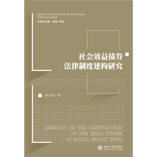 社会效益债券法律制度建构研究  郝志斌 著  北京大学出版社 商品图1