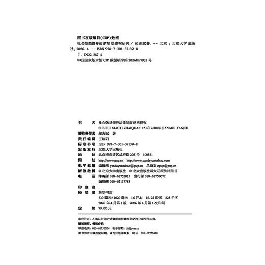 社会效益债券法律制度建构研究  郝志斌 著  北京大学出版社 商品图2