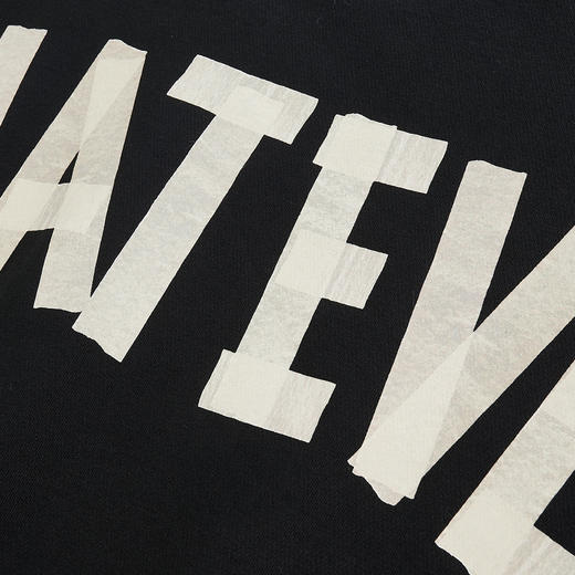 NPC潮牌做旧胶布字母连帽卫衣【恒温暖皮】厚款潮流情侣NP3AST39 商品图1