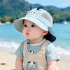 【轻薄透气不闷热、优质面料安全舒适】宝宝防晒帽春夏季婴幼儿遮阳渔夫帽大帽檐薄款可拆卸男女童太阳帽.TA 商品缩略图3