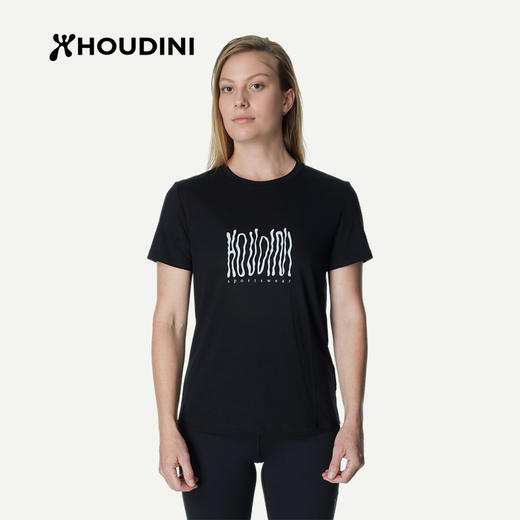 HOUDINI胡丁尼 Tree Message Tee 树语女户外凉爽印花天丝短袖T恤 840046/131024 商品图8