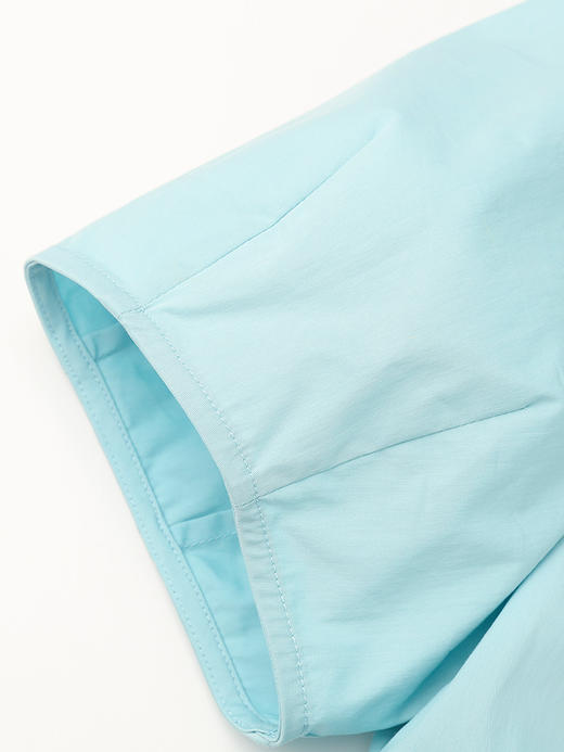 法式白色连衣裙女夏季 V 领收腰显瘦泡泡袖中长款 A 字大摆小白裙 商品图3