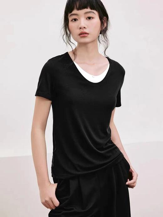 无补！品牌原单！显瘦假两件短袖 26G0402 商品图0