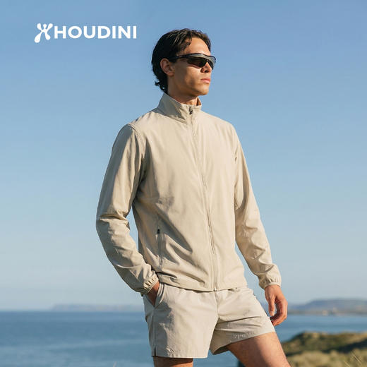 HOUDINI胡丁尼PaceTrail疾速户外26春夏新男立领骑行跑步防风夹克 810058 商品图0