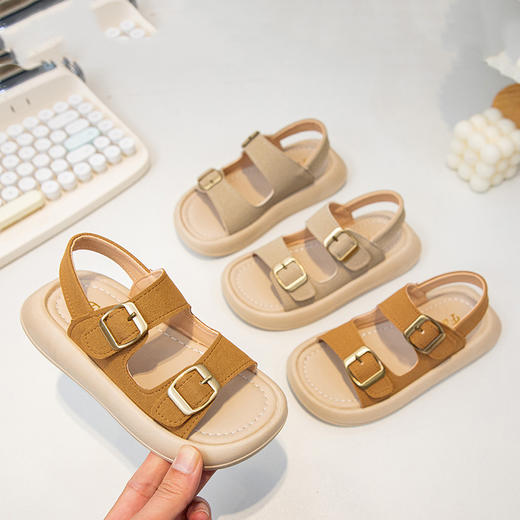 儿童时尚包头凉鞋 夏季新款儿童罗马凉鞋软底防滑凉鞋 商品图7