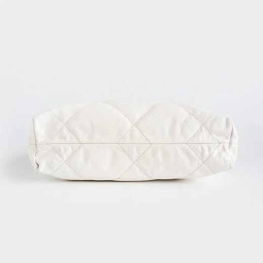 【95新】CHANEL香奈儿22Bag系列AS3260 B08038 10601小号白色黑字22bag垃圾袋单肩包女士140426NJT24 商品图5