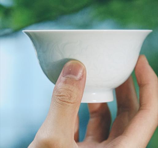 忘如斋.牡丹纹三才盖碗 商品图2