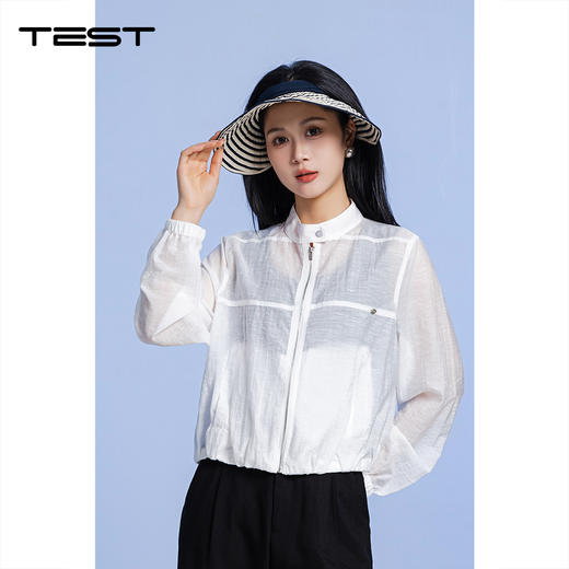 夏上新韩系清爽松弛透气立领长袖防晒服2262016 商品图0