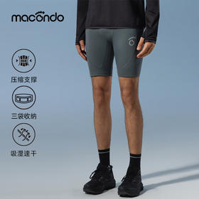 原创单品 ｜ 马孔多支撑四分裤 分区压缩包裹 四项高弹  户外跑步 3口袋 手机仓