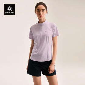 KAILAS凯乐石 女款半开短袖功能T恤  KG2617280