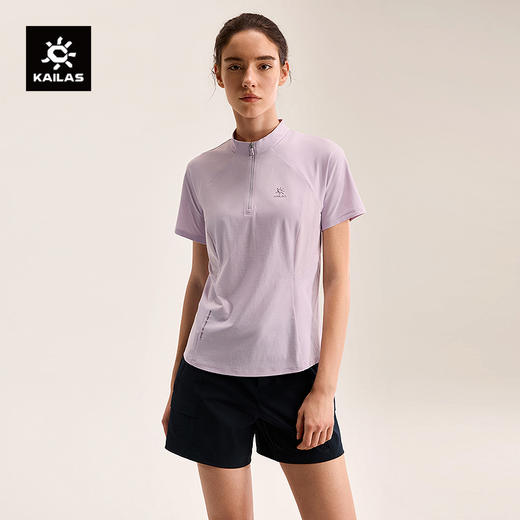 KAILAS凯乐石 女款半开短袖功能T恤  KG2617280 商品图0