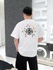 高品质版本 克罗心彩色梵文马蹄花刺绣圆领短袖T恤 商品缩略图2