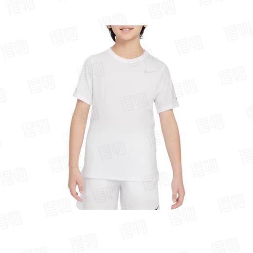Nike DRI-FIT MILERT恤舒适时尚美观简约短袖  白色 儿童款 商品图0
