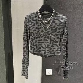 NC豹纹短款T恤上衣S50220 夏季 996902072042