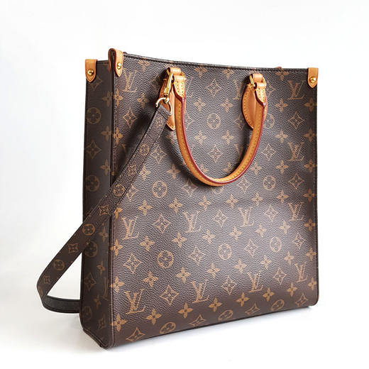 【95新】LV路易威登M45848中号老花Sac plat琴谱包手提单肩包女士140426AK10 商品图2