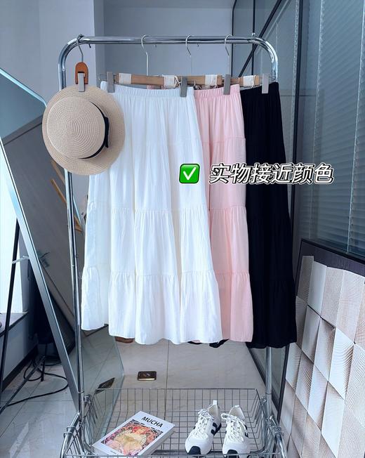 代工厂出！桃花皱半身裙常规款  26Y04084- 商品图3