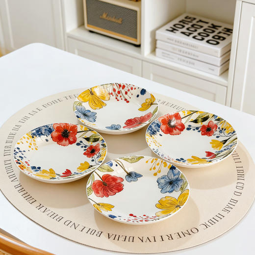 【超值好价 到手4个】瓷县令 8英寸莫奈花野餐盘 商品图6