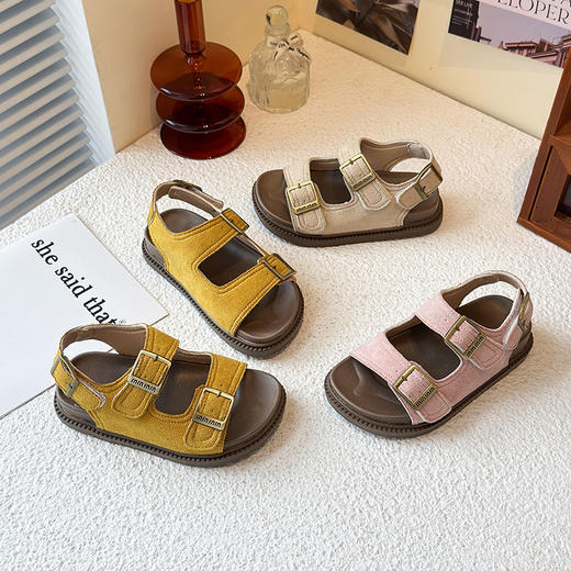 儿童时尚包头凉鞋 夏季新款儿童罗马凉鞋软底防滑凉鞋 商品图8