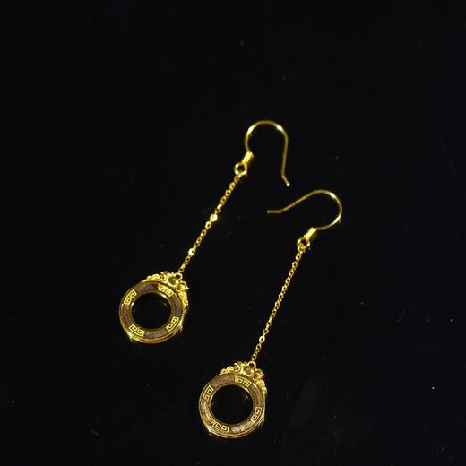 BC.RS4.16-8  白棋沉水（耳环），2.95g 18k金 商品图0