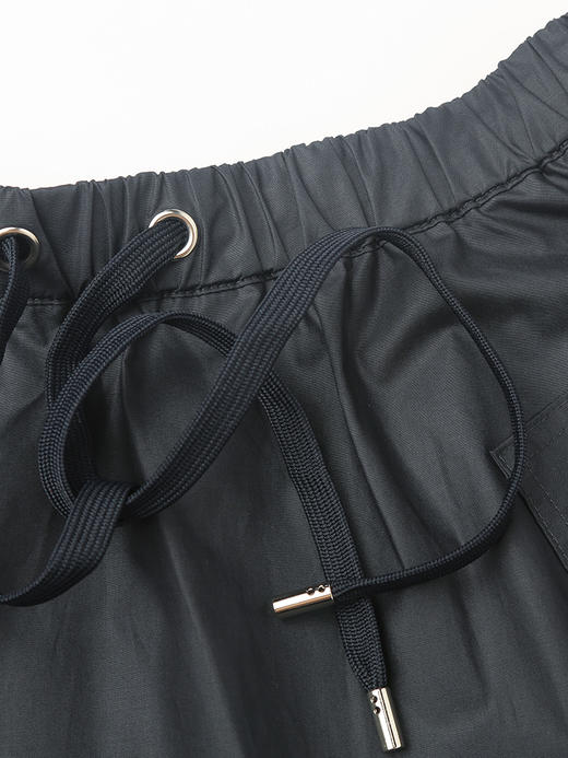 懒人通勤半身裙｜宝蓝色松紧腰抽绳款，日常休闲都能搭 商品图2