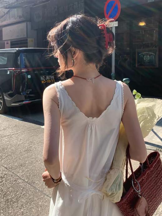 浮生八记/26A010/26A026/重工蕾丝花朵提花刺绣半裙吊带连衣裙 商品图4